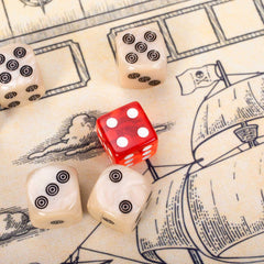 Brybelly Liar's Dice bullseye D6 dice boost precise bids during play.