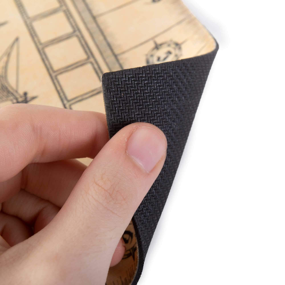 Brybelly Liar's Dice pirate map mat tracks bids and dice.
