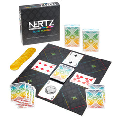 Brybelly Nertz Royal Rumble cards with bright faces for quick play