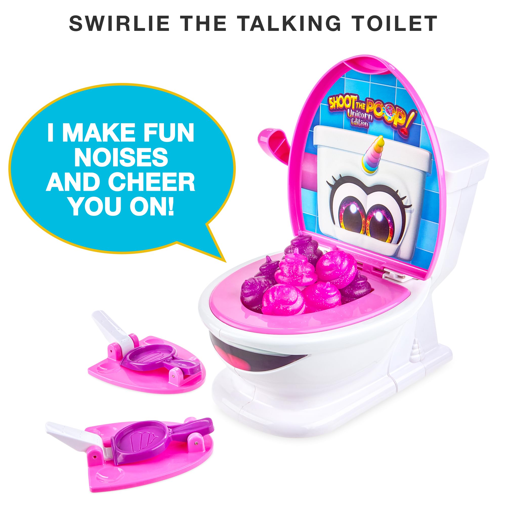Brybelly Glittery Poop Toys sparkling during quick launches