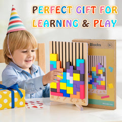 BSADIY gift-ready wooden puzzle for kids ages 3 and up