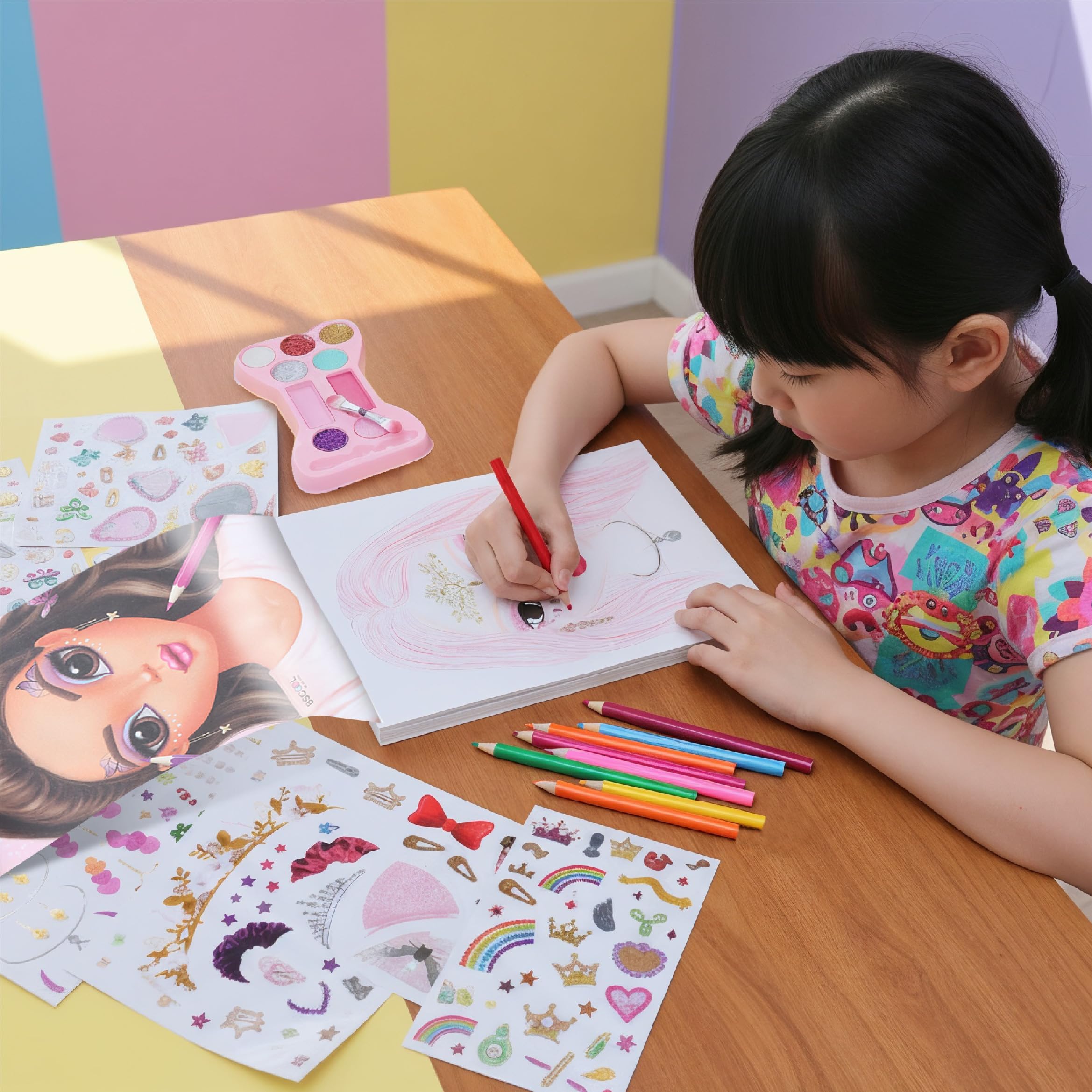 BSCOOL age-friendly design supports children aged 5+ exploring art.