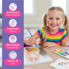 BSCOOL art supplies package highlighting non-toxic materials for safe art