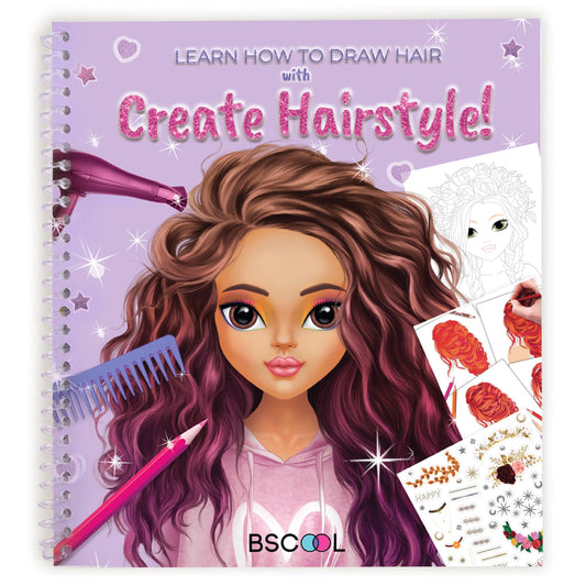 BSCOOL cover shows drawing and coloring activity to spark kids' fashion creativity.