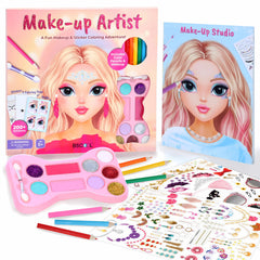 BSCOOL Make-up Artist 3-in-1 kit with pencils, palette, and stickers for creative play.