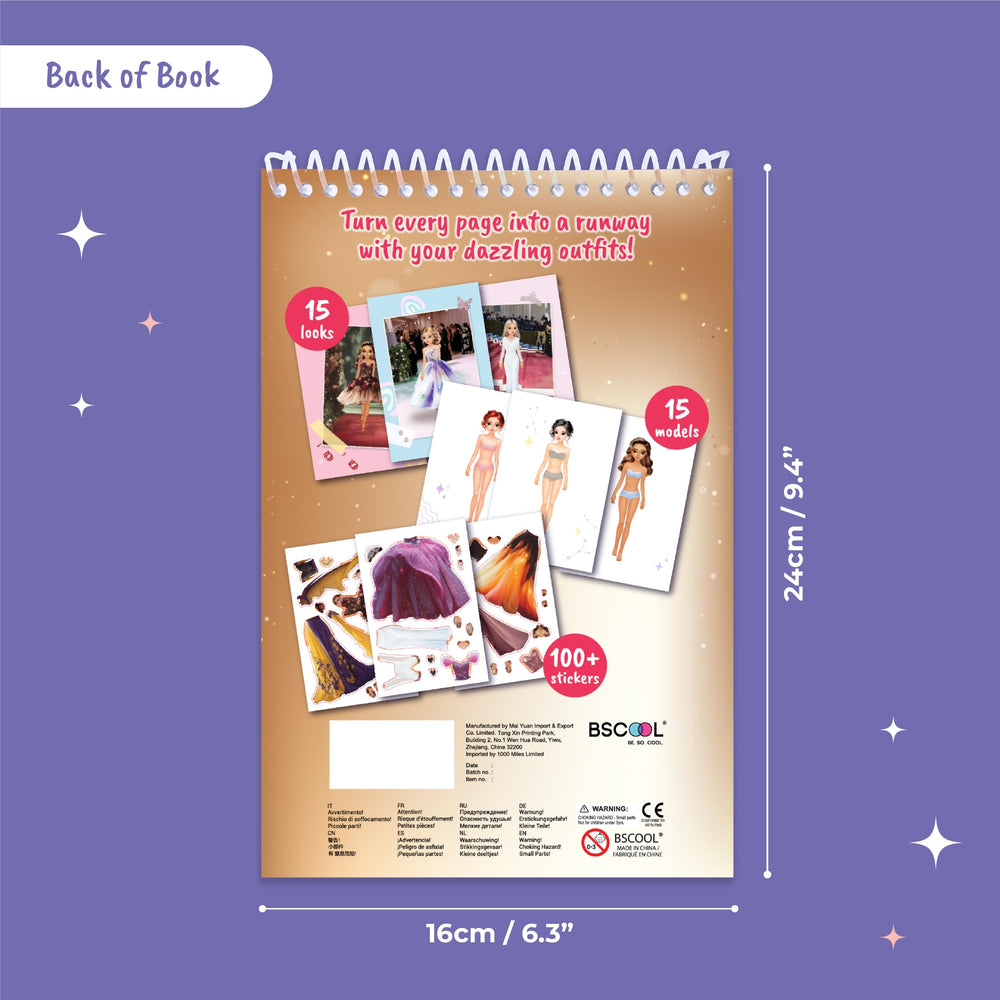 BSCOOL Sticker Dress Up Book kids can practice storytelling and dressing up scenes.