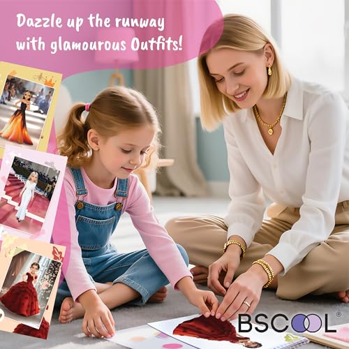 BSCOOL Sticker Dress Up Book paper dolls provide durable play for shared creativity.