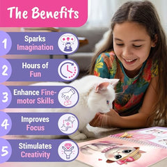 BSCOOL sticker dress-up kitten outfits showcase diverse fashion ideas for kids
