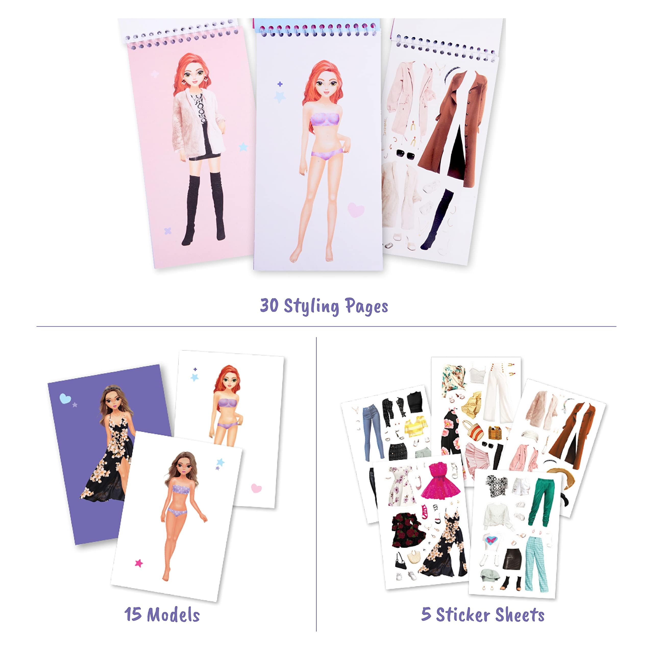 BSCOOL Sticker Dress Up sticker sheets enabling endless mix-and-match fashion ideas.