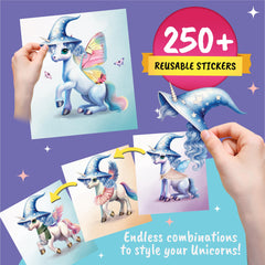 BSCOOL Sticker Dress Up Unicorn kid friendly activity with portable fun