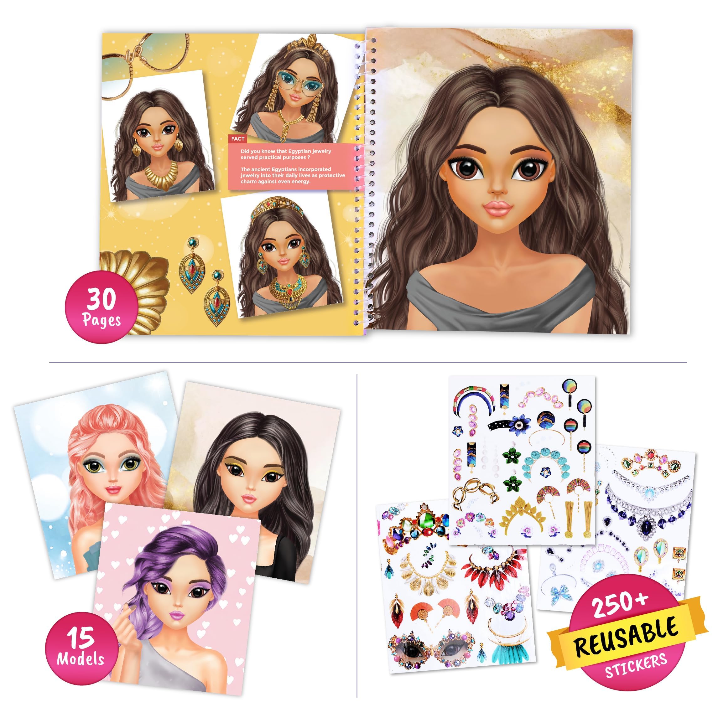 BSCOOL elegant earrings stickers adding sparkle to pretend fashion shows and dress-up