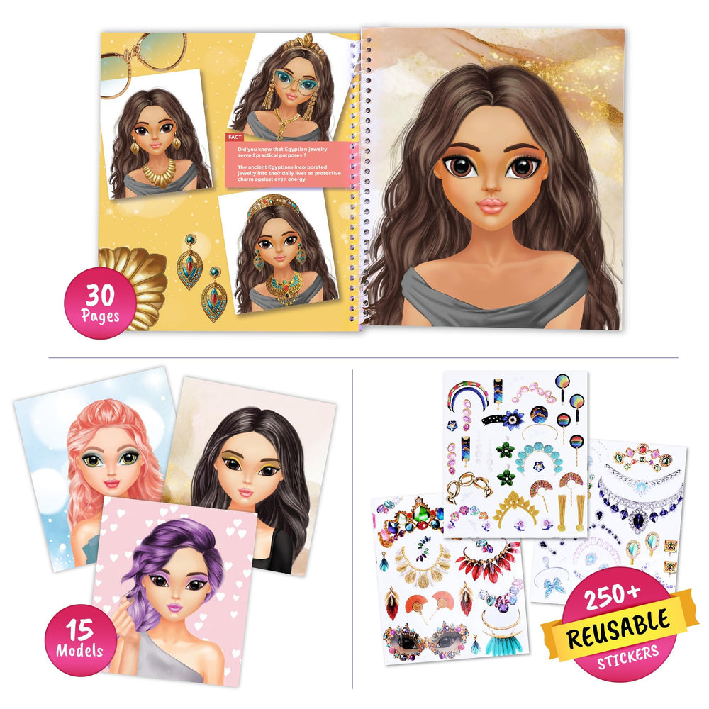 BSCOOL elegant earrings stickers adding sparkle to pretend fashion shows and dress-up