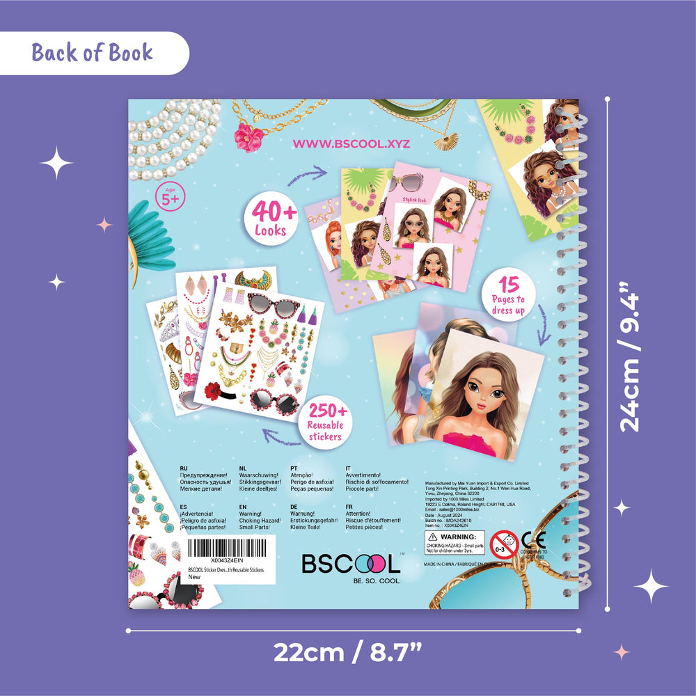 BSCOOL stickers gems and necklaces for building glamorous looks and storytelling play