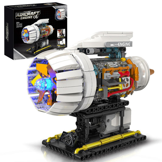 BseSparklion aircraft engine model with 635 pieces for hands-on STEM exploration