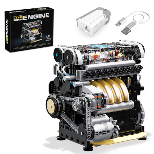 BseSparklion L4 engine running shows pistons for hands on learning