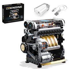 BseSparklion L4 engine running shows pistons for hands on learning