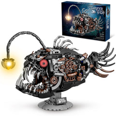 BseSparklion mechanical angler fish light on display adding a warm glow to your desk