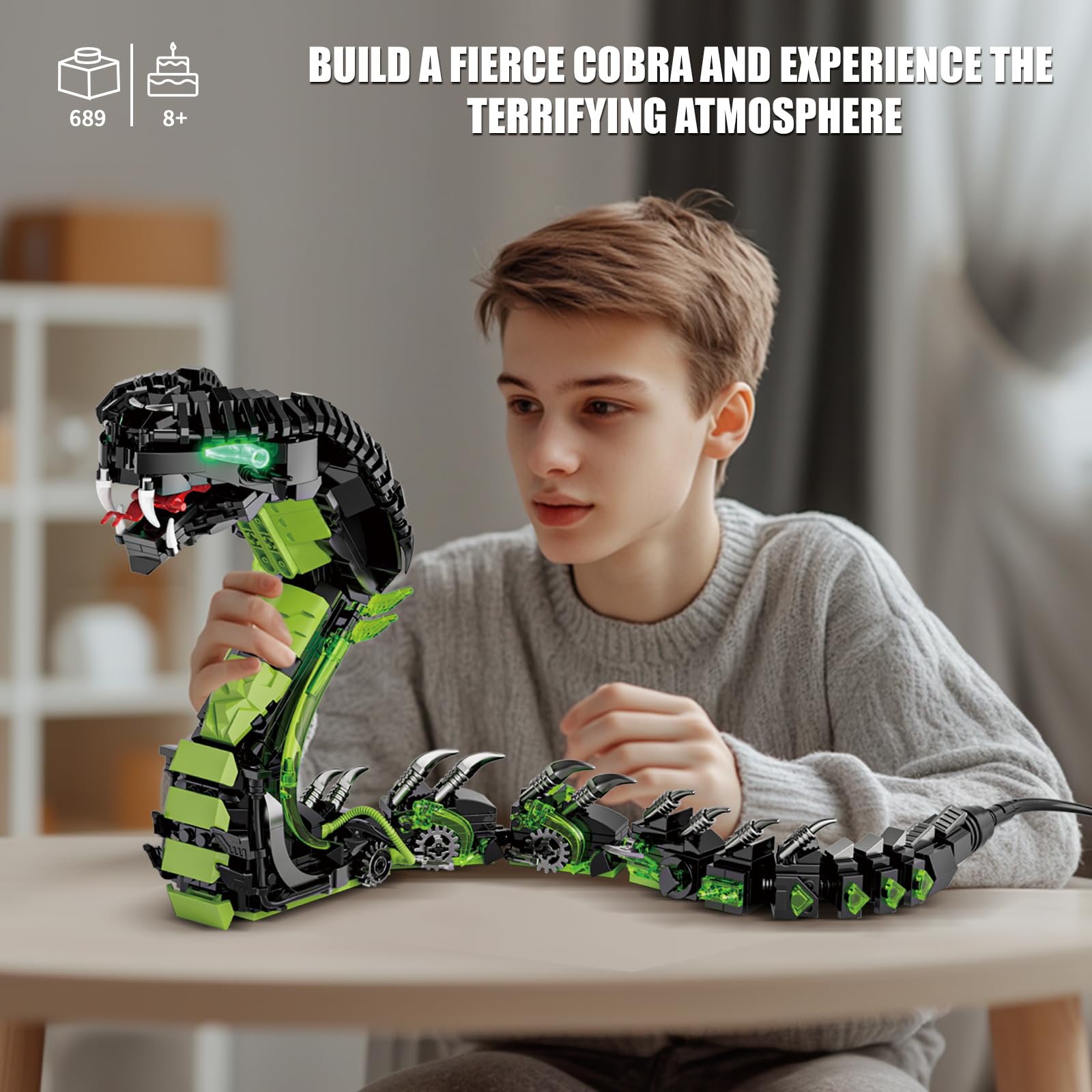BseSparklion 689-piece kit delivers a satisfying build and sturdy finished figure.