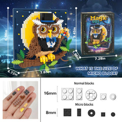 BseSparklion owl assembly micro blocks provide a tactile building experience