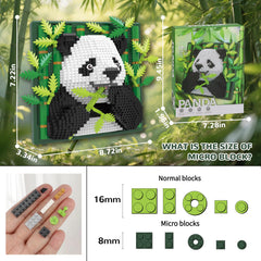 BseSparklion panda 1142-pcs micro blocks for a detailed craft