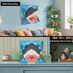 Clear instructions guide a satisfying build experience with the shark set.