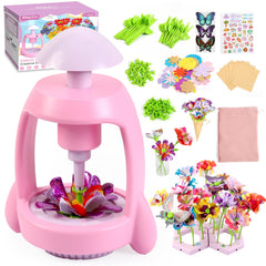 Bsgifts fabric flower press kit on a desk, showcasing durable design for kids.
