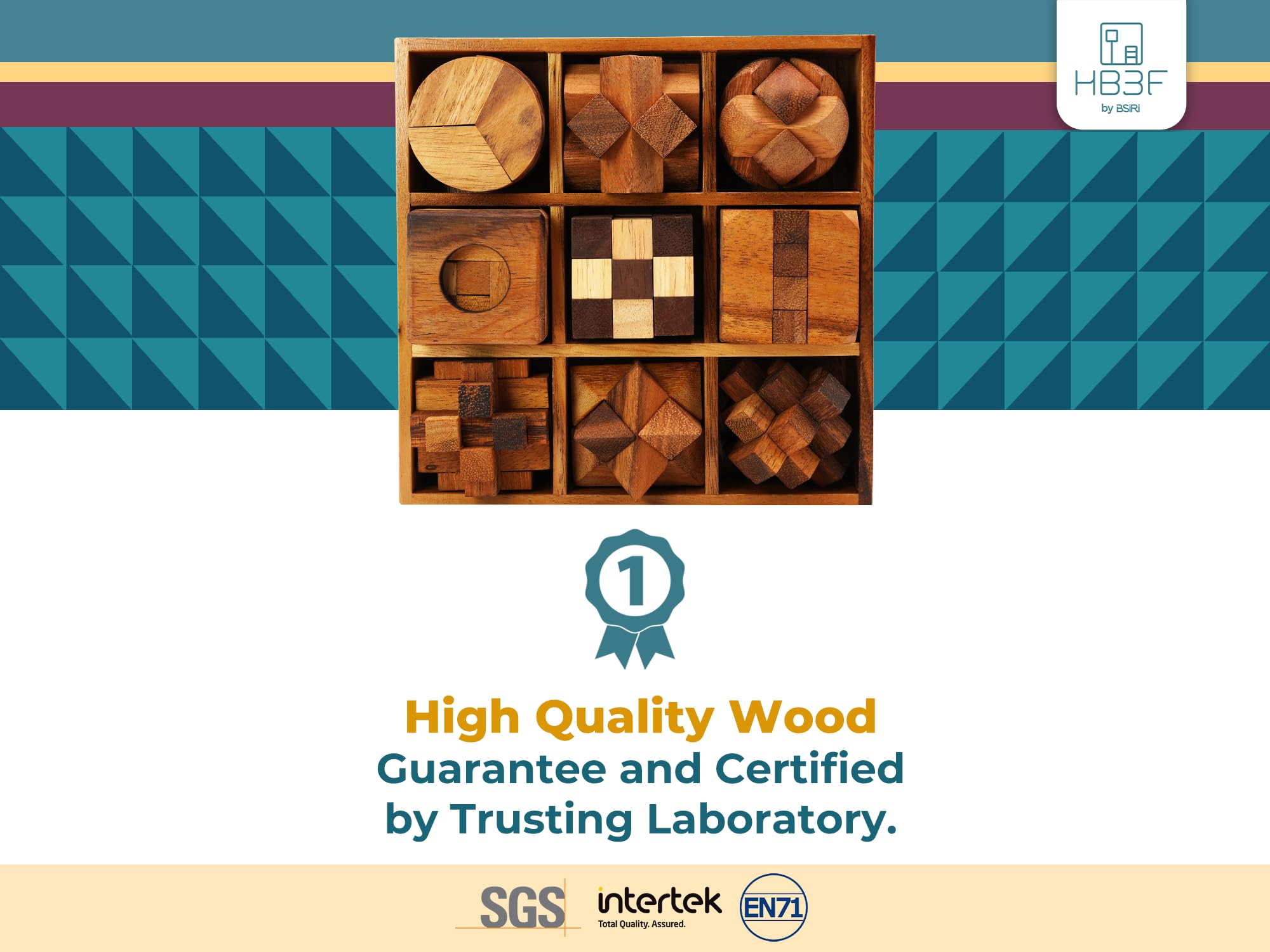 BSIRI 9-in-1 puzzles on a desk ready for mindful concentration