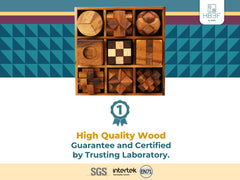BSIRI 9-in-1 puzzles on a desk ready for mindful concentration
