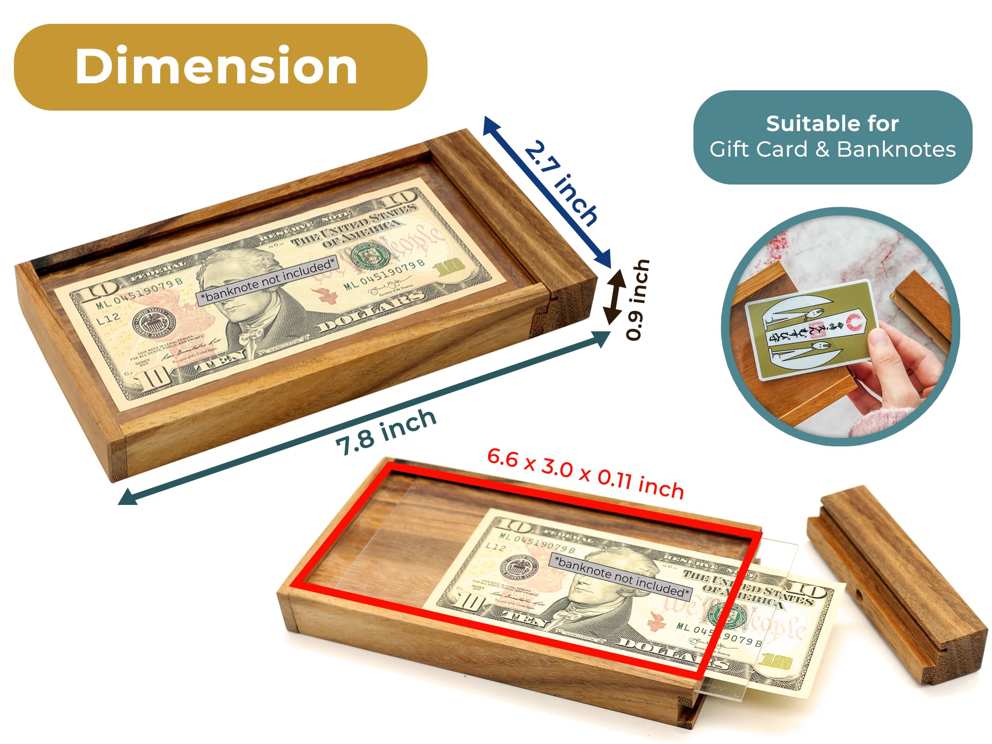 BSIRI ATM Puzzle Box used as a discreet money gift box for birthdays.