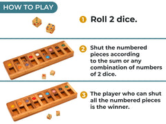 BSIRI family board game night on a wooden box for shared learning.