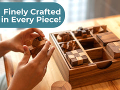 BSIRI interlocking wooden puzzle pieces showing craftsmanship