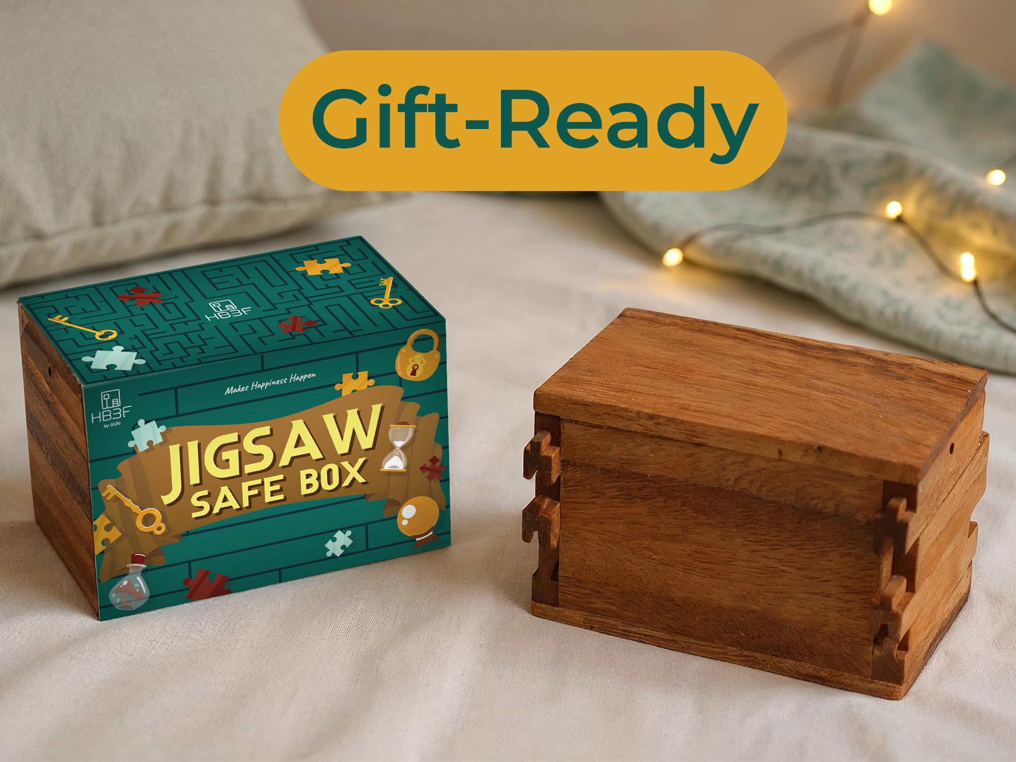 BSIRI Jigsaw Safe Box 3D lock engagement