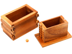 BSIRI Jigsaw Safe Box side detail highlights wood grain and craftsmanship