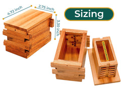 BSIRI Jigsaw Safe Box wood grain closeup