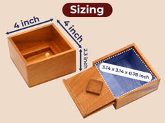 BSIRI Treasure Secret Box 3D puzzle lock closeup highlights the clever opening mechanism