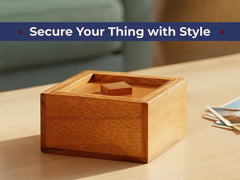 BSIRI Treasure Secret Box wooden construction with tactile warmth and durability