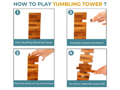 BSIRI tumbling tower travel-friendly setup for outdoor gatherings