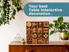BSIRI wooden block puzzles provide quiet, screen-free desk entertainment