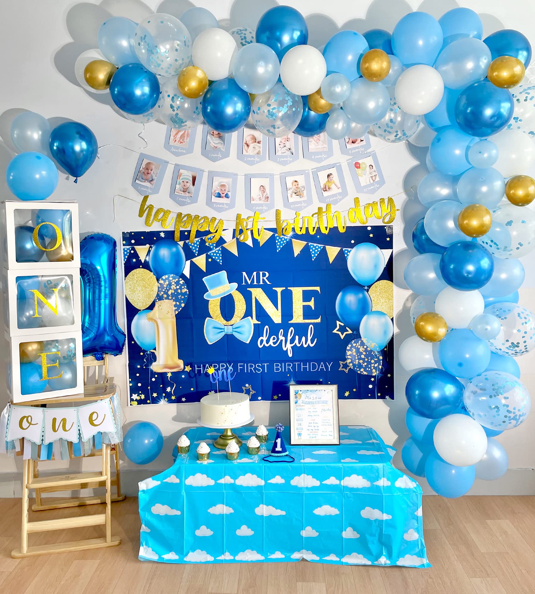 BSMIEFUS balloon garland frames the party scene beautifully