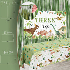 BSMIEFUS Dinosaur balloon garland brings color and whimsy to the party decor.