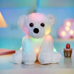 BSTAOFY Glow polar bear soft plush material offers safe hugs for kids.