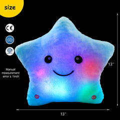 BSTAOFY star pillow features a hanging loop for nursery decor.