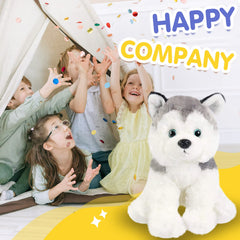BSTAOFY husky plush makes a comforting gift for kids' rooms.