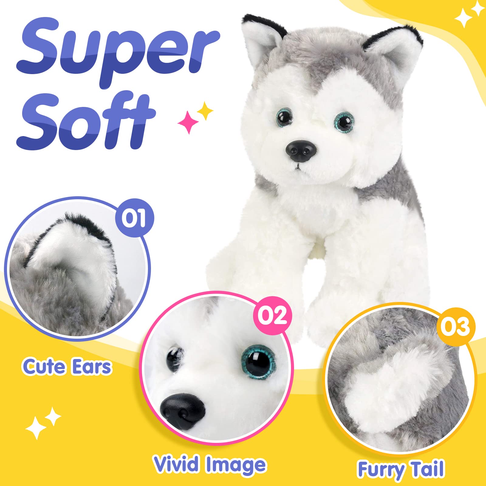 BSTAOFY husky plush is easy to clean and durable for daily use.