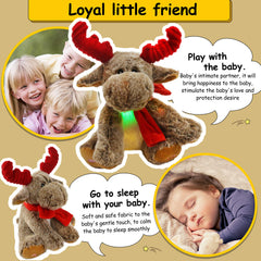 BSTAOFY soft fluffy reindeer plush fur closeup