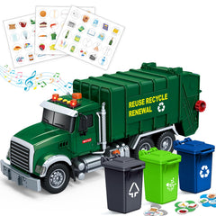 Bstoyder 15-inch garbage truck front view for imaginative play.