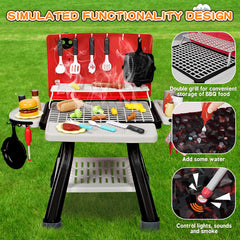 Bstoyder BBQ toy with smoke and light effects for realism.