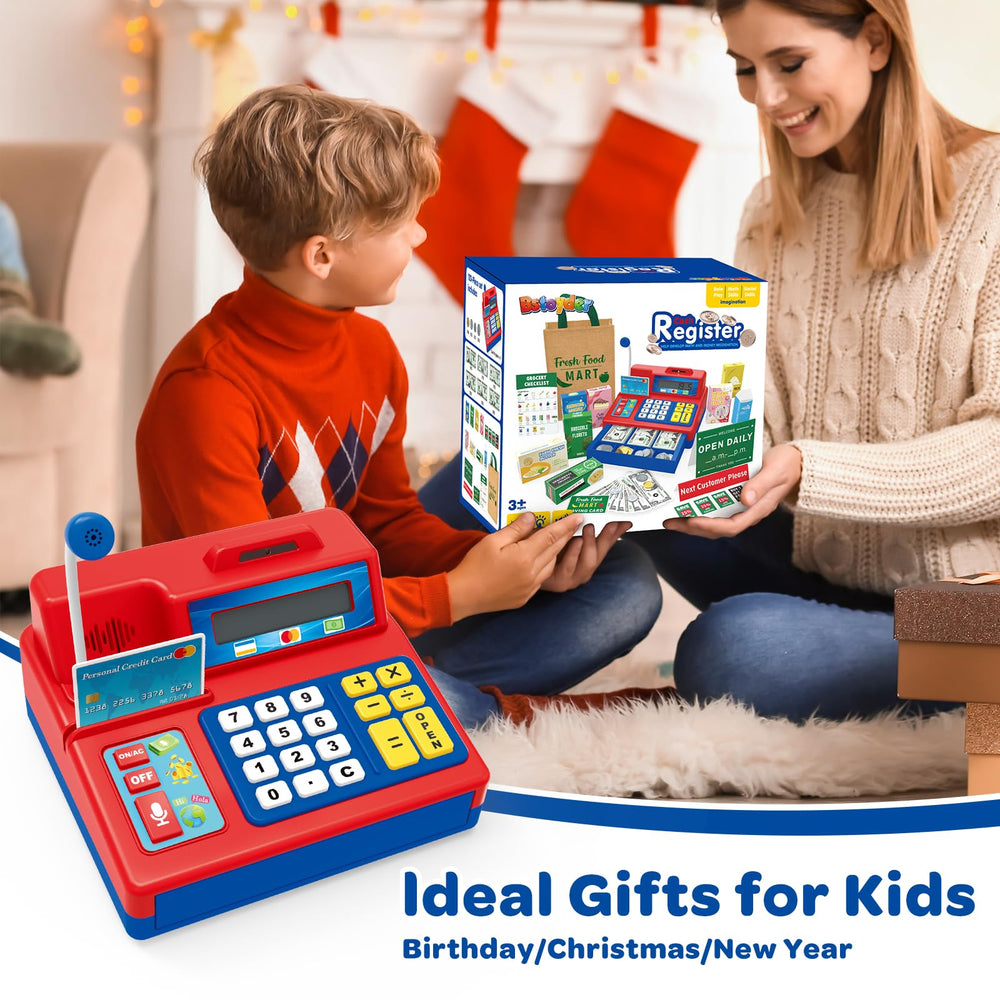 Bstoyder cash register toy lights and sounds for engaging sensory play.