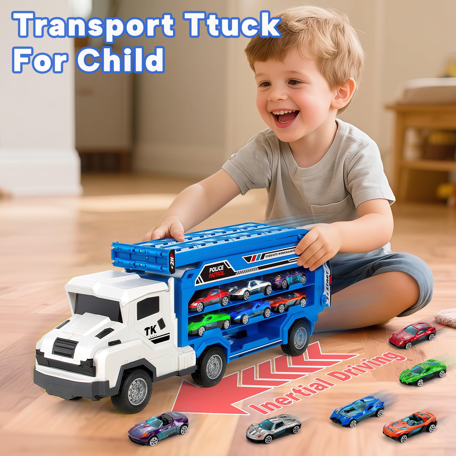 Bstoyder foldable 46-inch track ready for indoor or outdoor racing