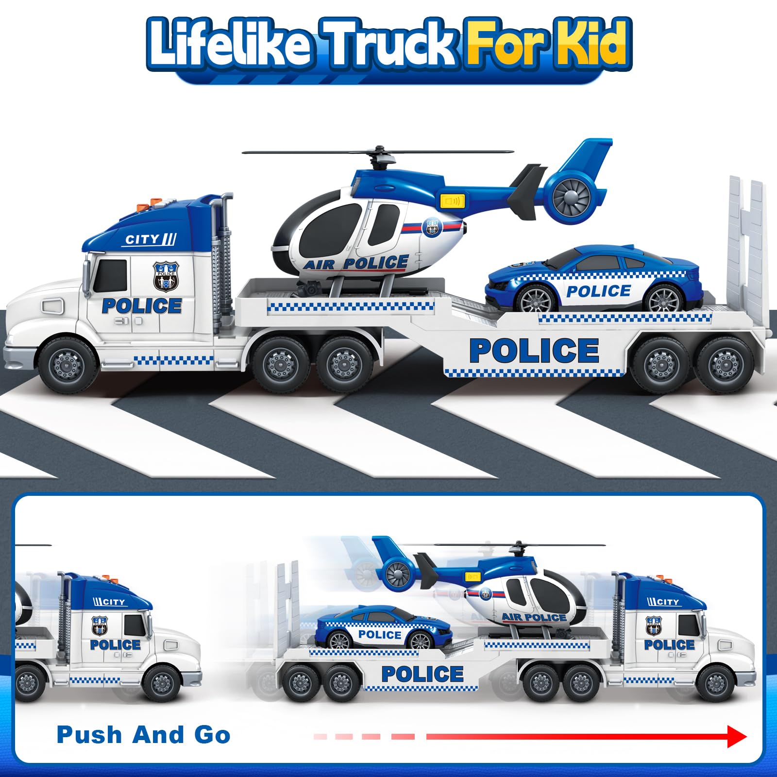 Bstoyder friction-driven truck promotes active motor skills.